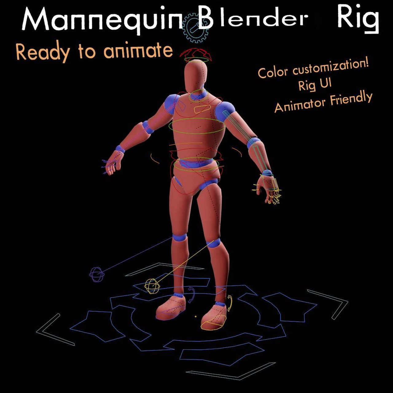 Fortnite Mannequin Blender Rig