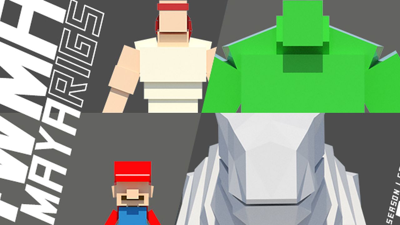 #WMA MAYA Rigs / Season 1 Collection (4-Pack) — Animation Rigs on anima.to