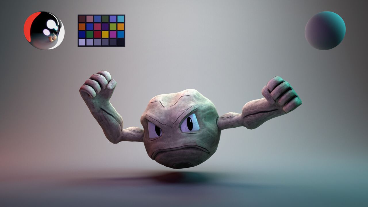 Geodude Pokemon Rig — Animation Rigs on anima.to