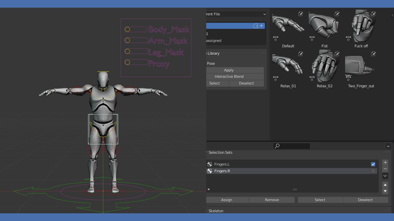 Mannequin Blender Rig — Animation Rigs on anima.to